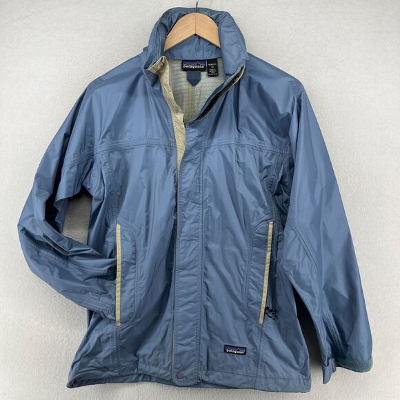Patagonia Jackets & Blazers - PATAGONIA Rain Jacket Womens XS Refugitive Windbreaker Ripstop Mesh Lined Blue